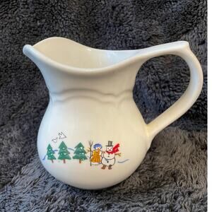 Pfaltzgraff Snow Village Creamer Retired.